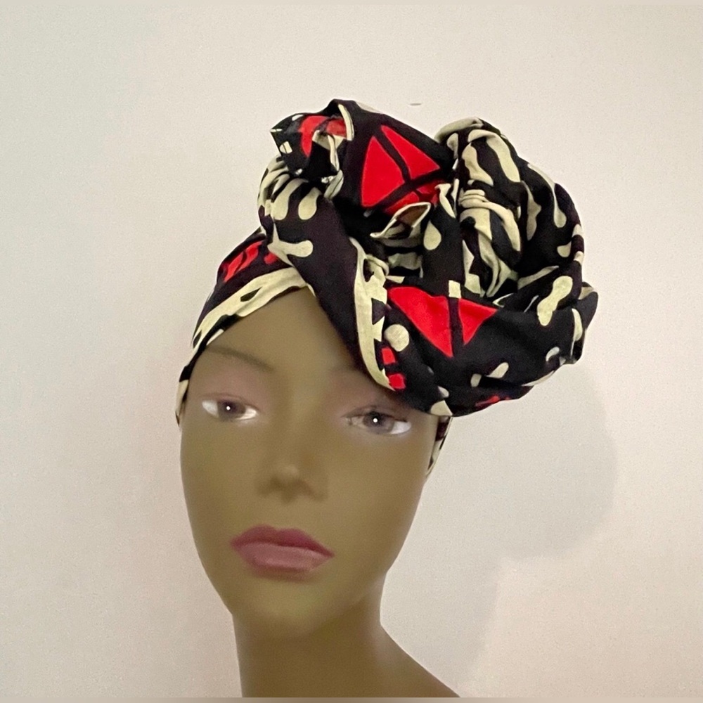 African Print Ankara Multicolor Colorful Handmade Headwrap